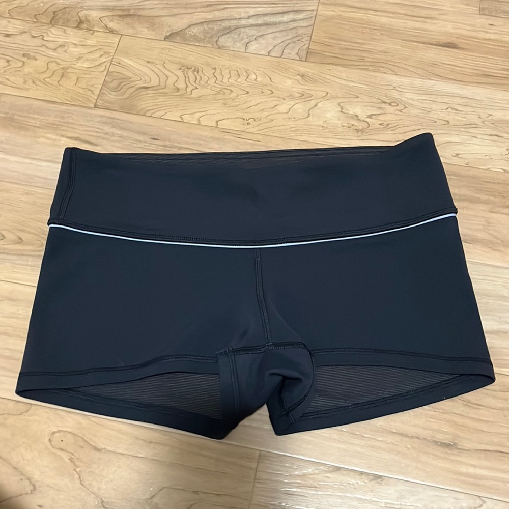 Lululemon athletica black legging shorts- size 6